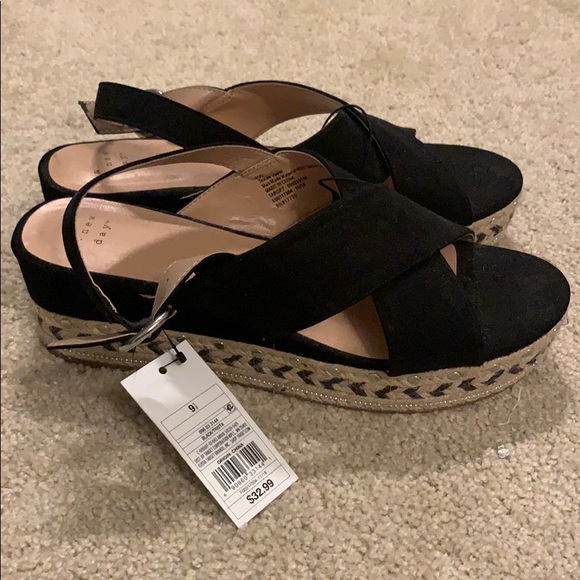 NWT Target Black Espadrille Sandals - Picture 5 of 5